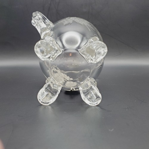 Silver City Glass Company Creamer 4-Toed w/ Sterling Silver Overlay Forest Leaf - Picture 6 of 6