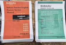 Sambar 450 + pages Factory SERVICE & PARTS Manual 2 BOOKS! W/Binder  Free Ship!!