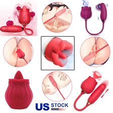2in1 Sucking Vibrator Clit Sucker Dildo Women G-spot Massager Sex-Toys for Women