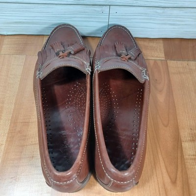 Vintage Dexter Shoes Mens Size 10M Leather Tassel Loafers Moc Toe