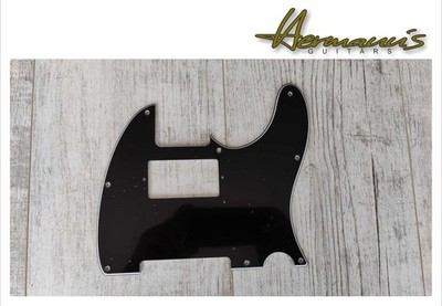 Tele, Telecaster 8 Loch Humbucker Pickguard, Color Black, USA Lochabstände