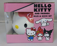 Hello Kitty and Friends Mug & Socks Set Perfect Gift For UK Teens / Girls 4 - 7