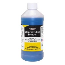 Chlorhexidine 2 Solution for Horses and Dogs 16 Oz By Durvet. NEW