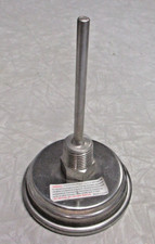 Thermometer Temperature Gauge 200-1000F 100-500C , 3" Face, 4" Stem, 1/2" NPT