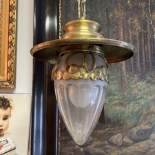 Art Deco Leuchte Original Lampe Messing
