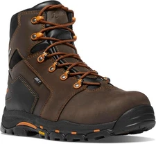 Danner Vicious 6” Composite Toe Work Boots for Men - Waterproof Leather with... 