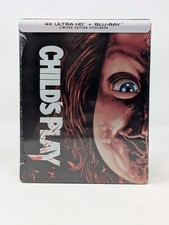 Child  s Play 1988  4K UHD  Blu-ray Steelbook Lmt Ed, Sealed, Ships In Box