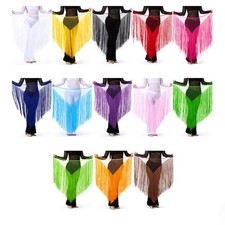 Belly Dance Hip Scarf Tassels Tribal Wrap Skirt Waist Chain Bellydance Wrap