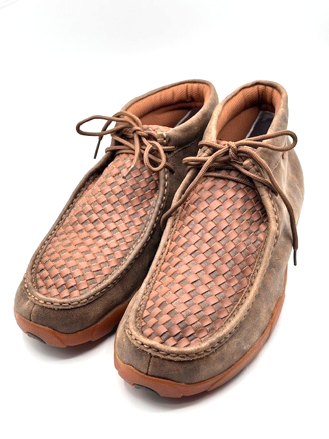 New Men's Twisted X® MDM0033 Chukka Lace-tie Leather Driving Moccasins Size 11.5
