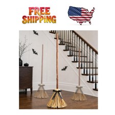 Magical 49" Animated Witch Broom with Sound Modes and Auto-Avoidance Feature