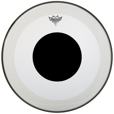 Bass-Drum-Fell Remo Powerstroke 3 Clear P3-1322-10 22'' Black Dot Bass Drum Fell