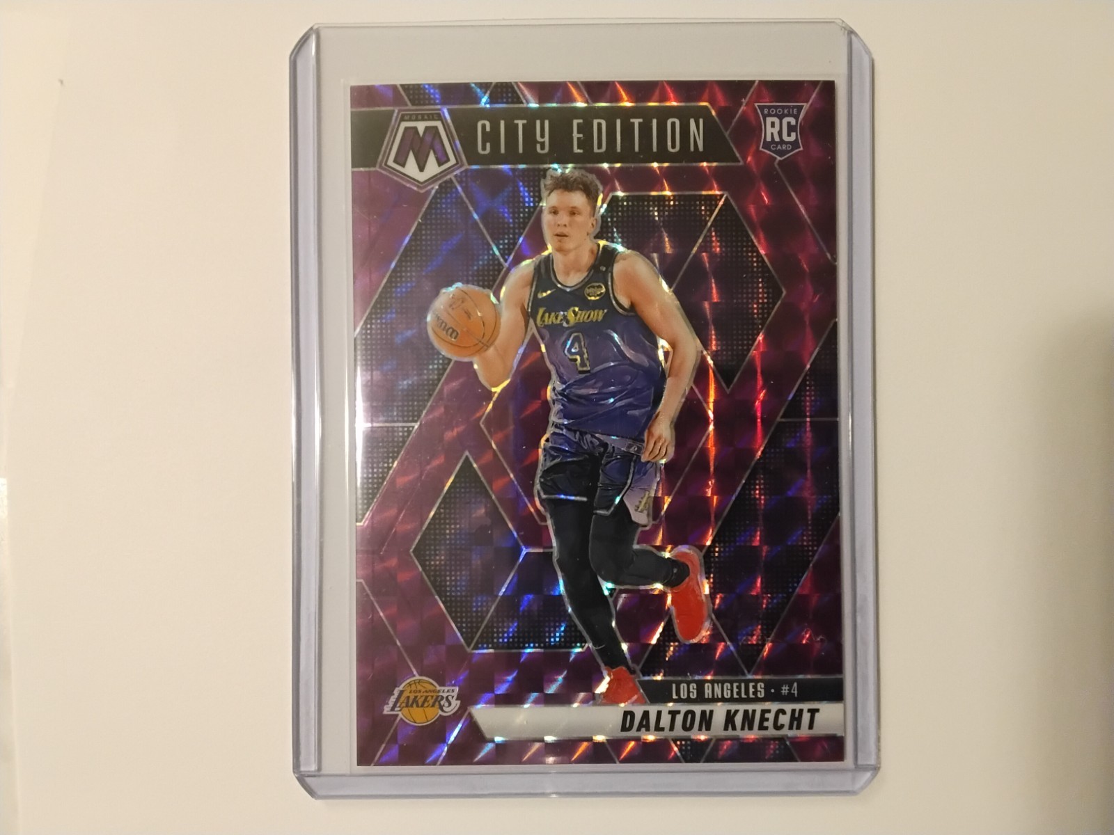 2024-25 Panini Mosaic City Edition Dalton Knecht #271 (RC) Purple Prizm /99