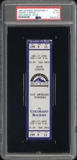 1996 HIDEO NOMO NO-HITTER FULL TICKET 9/17/96 DODGERS VS ROCKIES PSA 4 2ND BEST