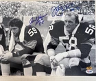 JACK HAM & JACK LAMBERT DUAL Signed 11x14 b/w photo w/HOF PSA/DNA COA