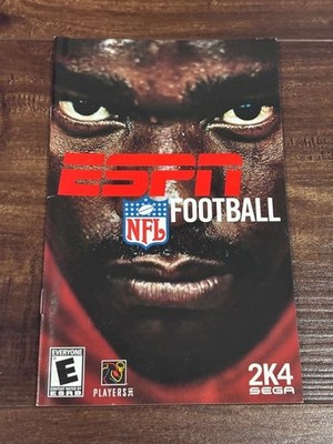 ESPN NFL Football Playstation 2 PS2 Instruction Manual Only