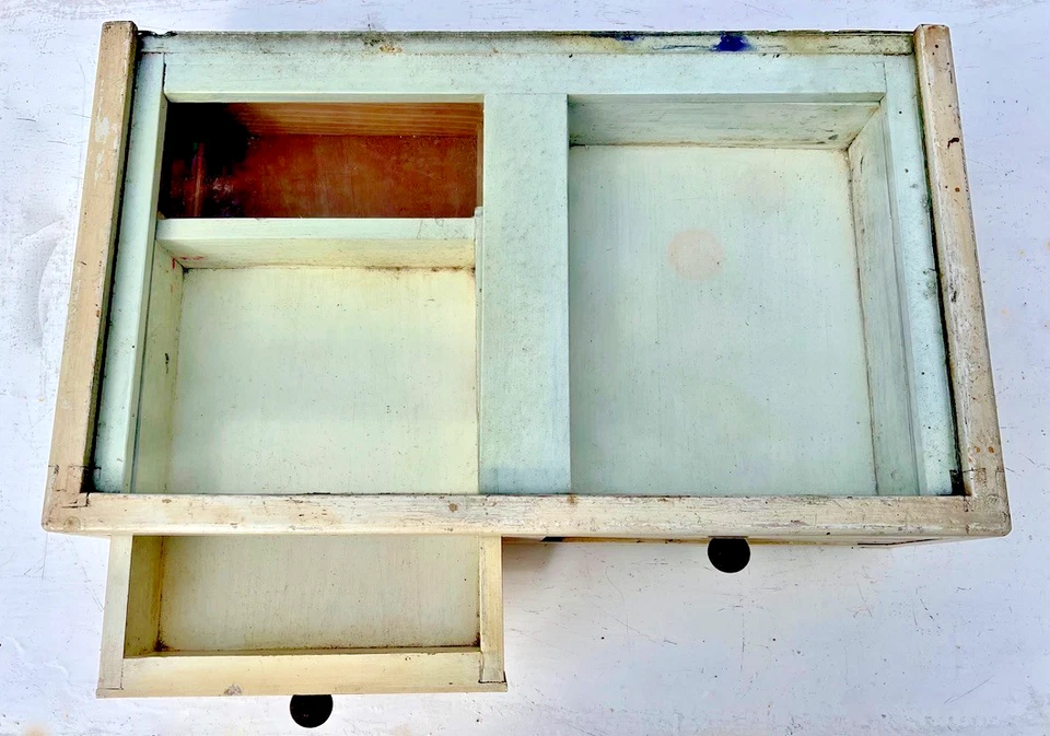 Ancienne vitrine de comptoir en bois et verre - Art Déco - Photo 3/4