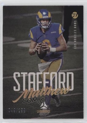 2021 Panini Luminance Gold 49/299 Matthew Stafford #56 0q3