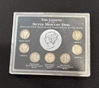 Seven Mercury Dimes 1917, 1920, 1937, 1941,1948- Very Fine, 90% silver free ship