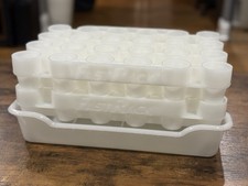 Fast Rack White Beer Wine Bottle Drying Rack Holds 48 Bottles