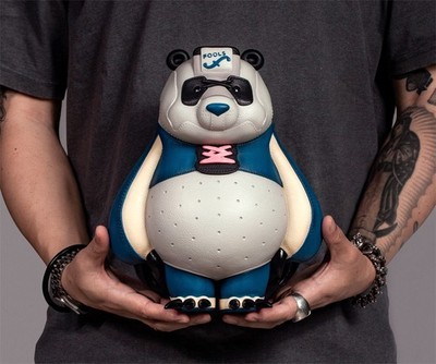Fools Paradise KAKKOII TAIKETSU PANDA NAVY Fashion Model GK Limited Statue 26cm