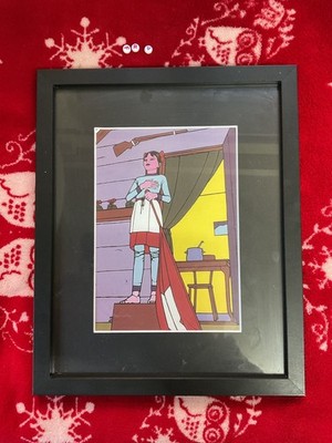 Vanessa Jane Phaff, OOAK RARE DELUXE FRAMED Art Print, Tribal Ethnic USA Indian