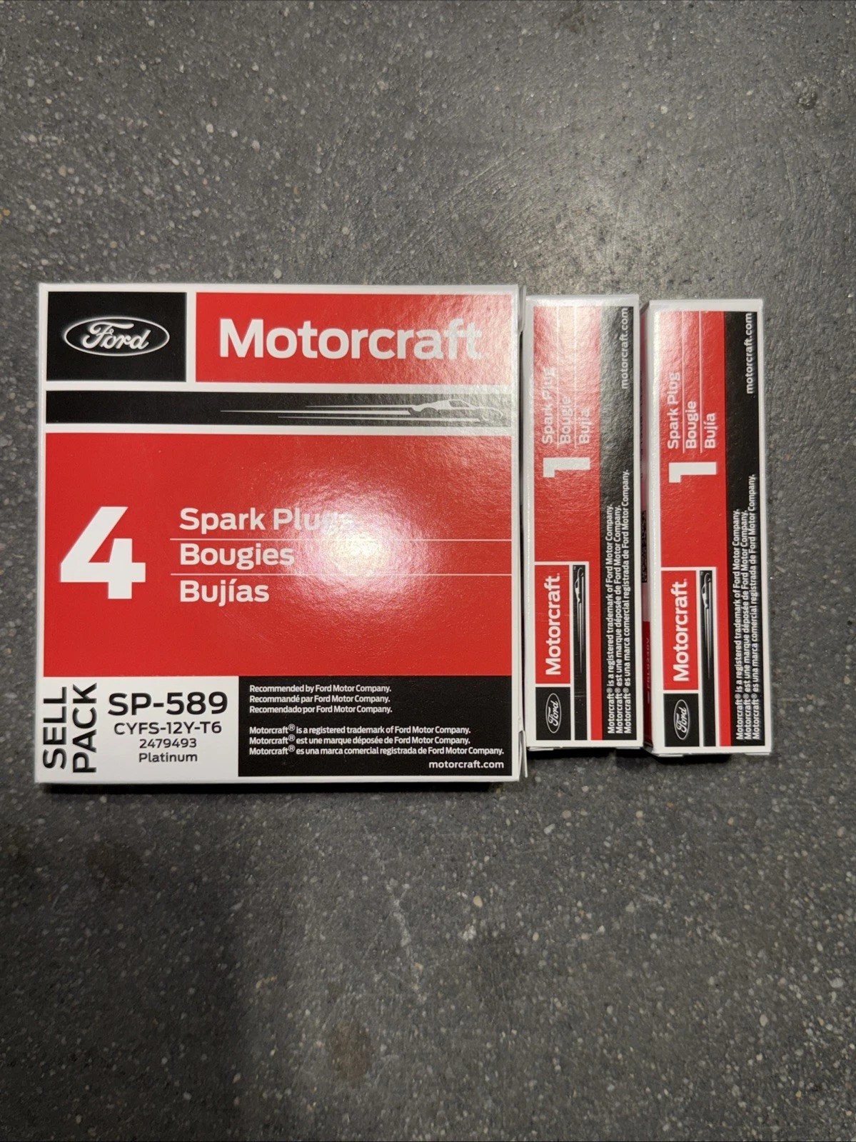 6PCS Genuine OEM Motorcraft SP520 SP-589 Spark Plugs Ford CYFS12F5 Brand New USA