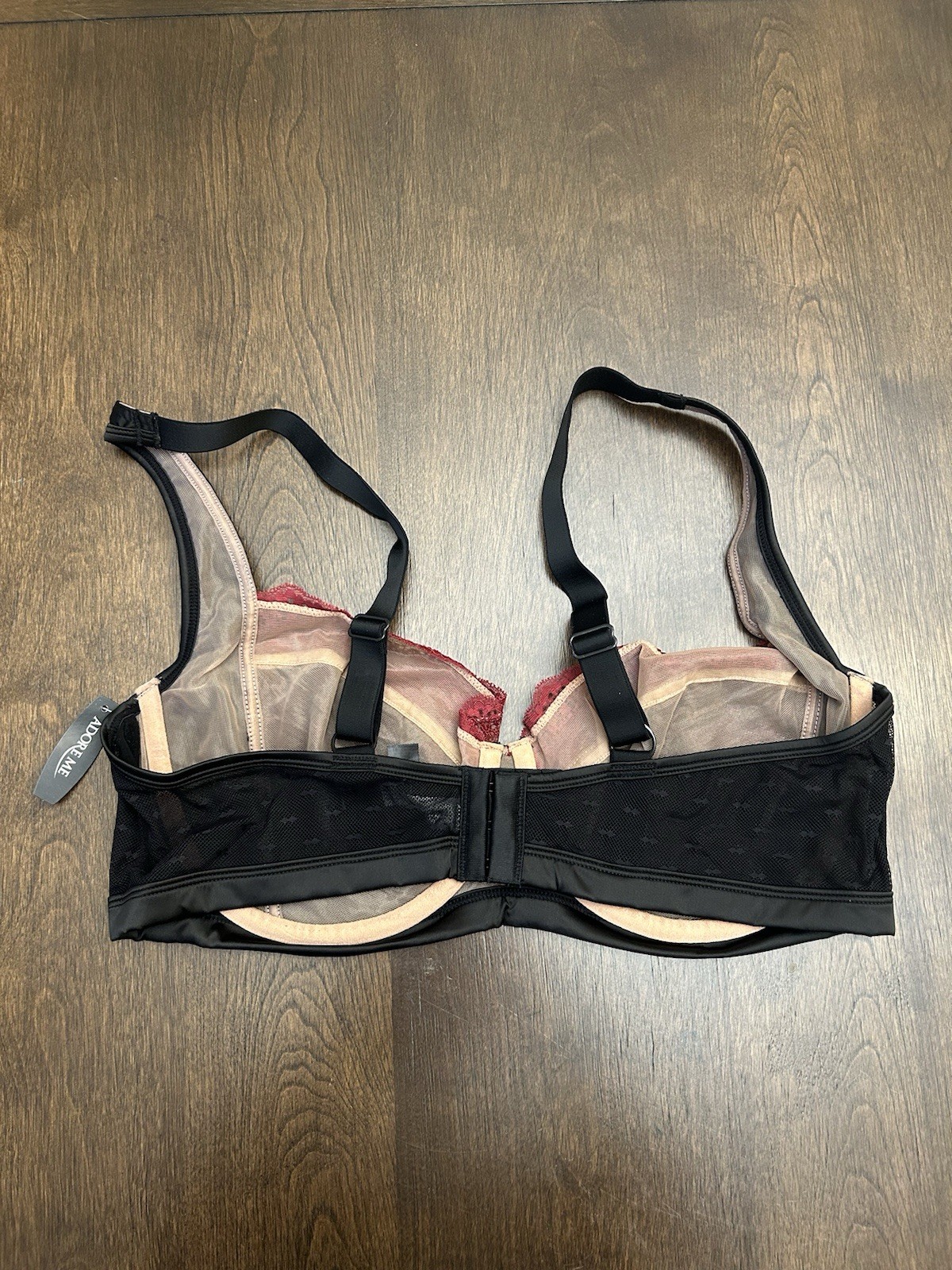 Adore Me Unlined Balconette Bra Jet Black AFF-BR-04264-BAL Size 40H - NWT