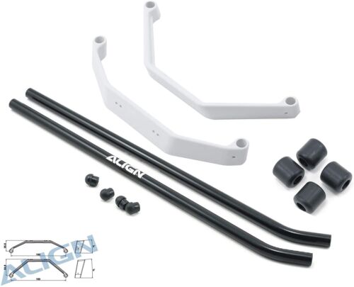 Align/T-Rex Helicopter 550X 550E / 600E White Complete Landing Skid - Picture 1 of 5