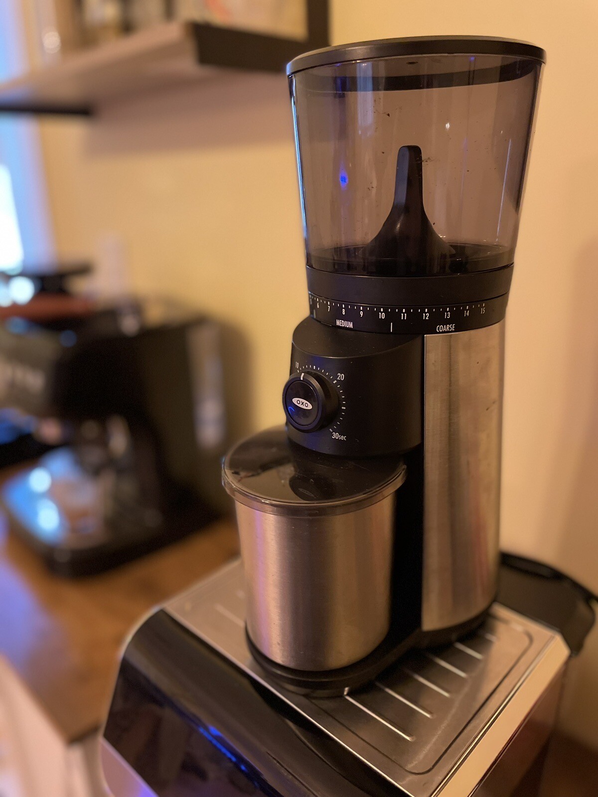 OXO Conical Burr Coffee Grinder 16oz Stainless Steel 719812093611 eBay