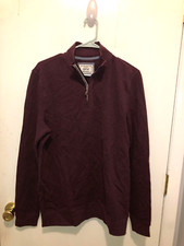 Brooks Brothers 1905 1/4 Zip Fleece Lined Sweatshirt No Size Tag Prob Medium Men