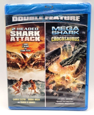 Mega Shark Vs Crocosaurus / 2 Headed Shark Attack Blu-ray NEW FACTORY SEALED