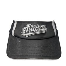 Adidas Strapback Golf Sun Visor Black One Size Adjustable Embroidered Polyester