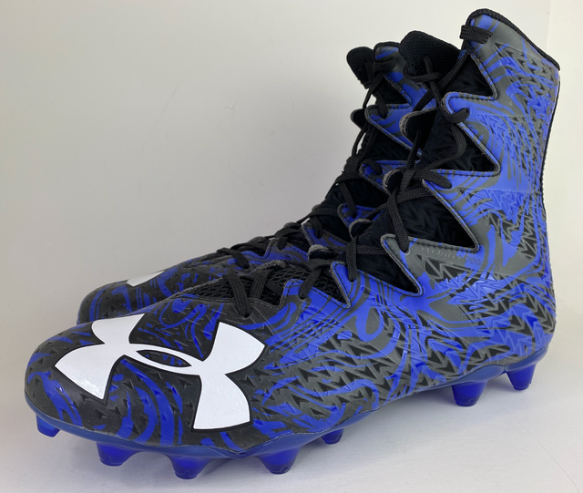 Under Armour Highlight MC Lux Football Cleats Sizes 13 Blue/Black