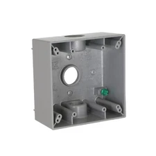 NEW BELL 5341-0 Weatherproof Outlet Box With Lugs, Die Cast Aluminum, 32 cu-in