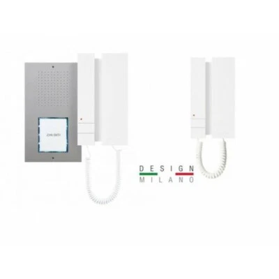 KIT CITOFONO BIFAMILIARE COMELIT 4 FILI KCA5061B A 2 FAMIGLIE