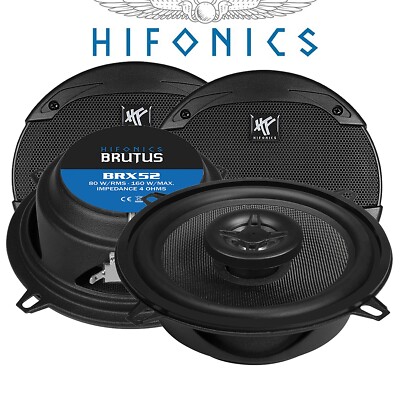 HIFONICS BRUTUS BRX52 Lautsprecher 130mm 2-Wege koax System mit Abdeckgitter