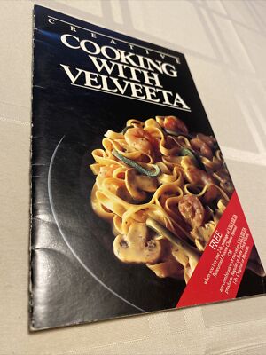 VINTAGE Creative Cooking With Velveeta Cheese Kraft Foods, Inc. 1987 Pamphlet