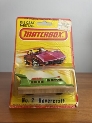 Vintage Matchbox No 2 Rescue Hovercraft RED Variation 1981 Carded RARE