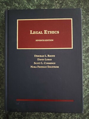 Legal Ethics, Hardcover by Rhode, Deborah; Luban, David; Cummings, Scott; Eng...