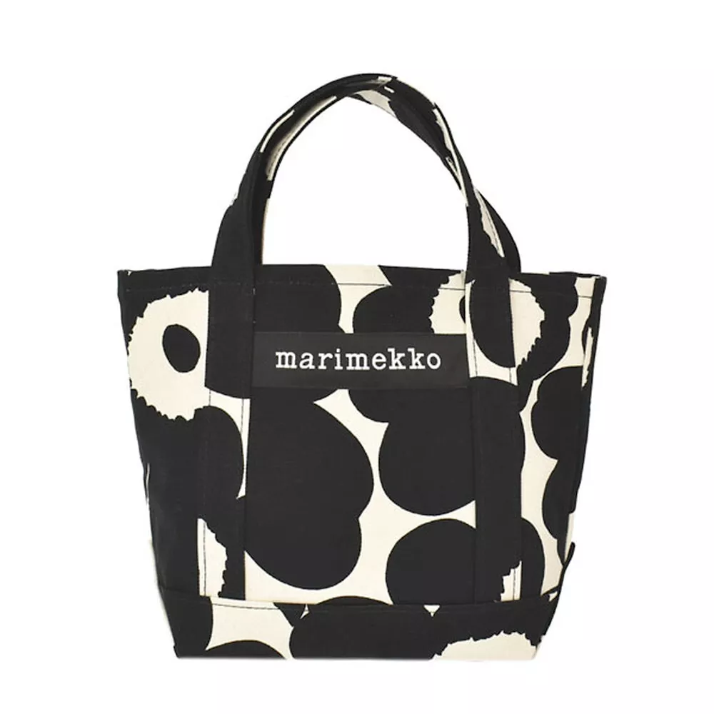 MARIMEKKO Handbag SEIDI PIENI UNIKKO BAG 091649 BLACK OFF WHITE 192