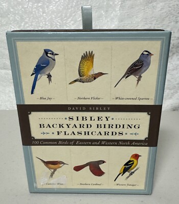 Sibley Backyard Birding Flashcards: 100 Common Birds of Eastern and Western BN1