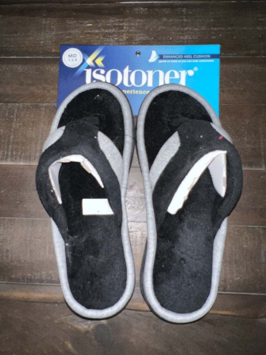 Isotoner 07319 Women's Terry Flip Flop Thong Slippers