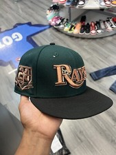Crown Legends Tampa Bay Rays “Coppertop” 20th Anniversary Fitted Hat Size 7 1/8