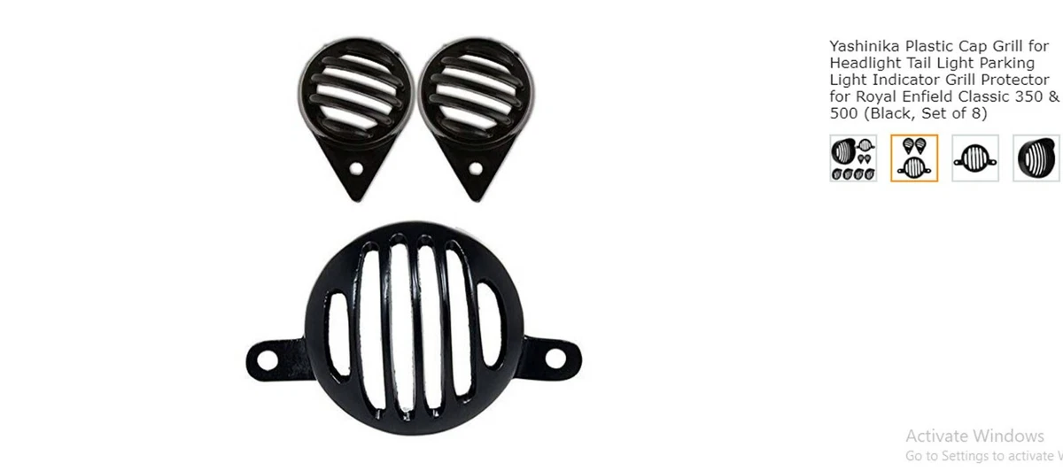 Royal Enfield Classic 350 500 Grill for Headlight Tail Parking