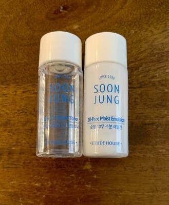 Etude House Soon Jung Skin 15ml + Lotion 15ml Sample US Seller