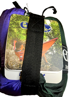 ENO DoubleNest 2 person Hammock Green/Purple brand new w/tags 9'4''x6'2'' 19oz wt