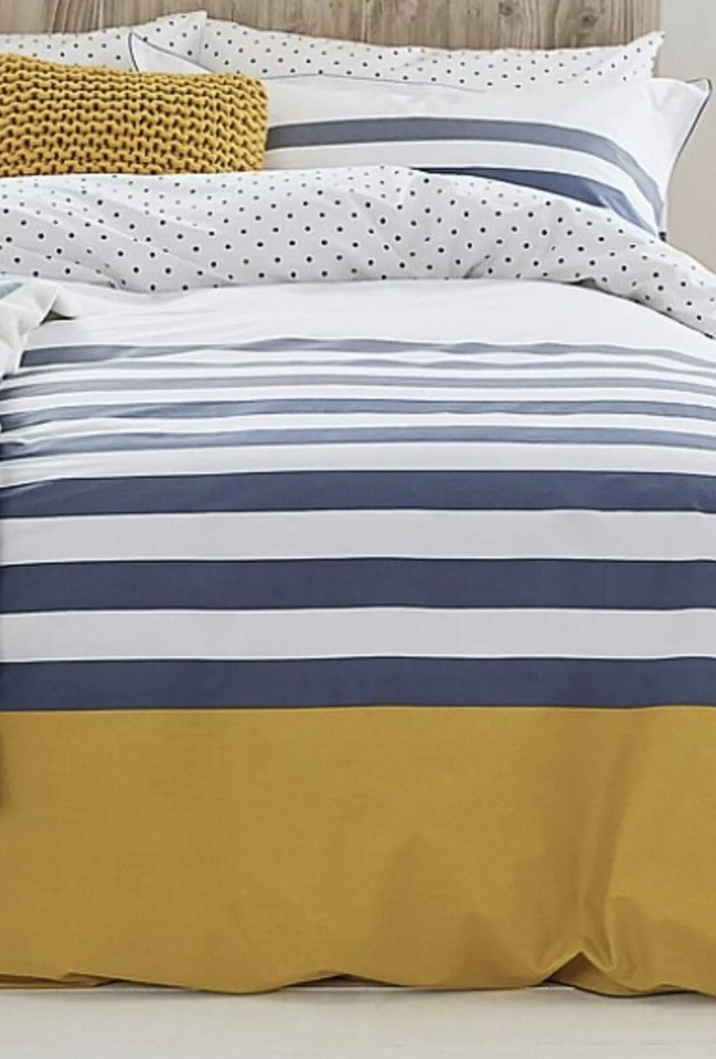 Joules King Size Duvet Cover Pillowcases Galley Grade Stripe Set eBay