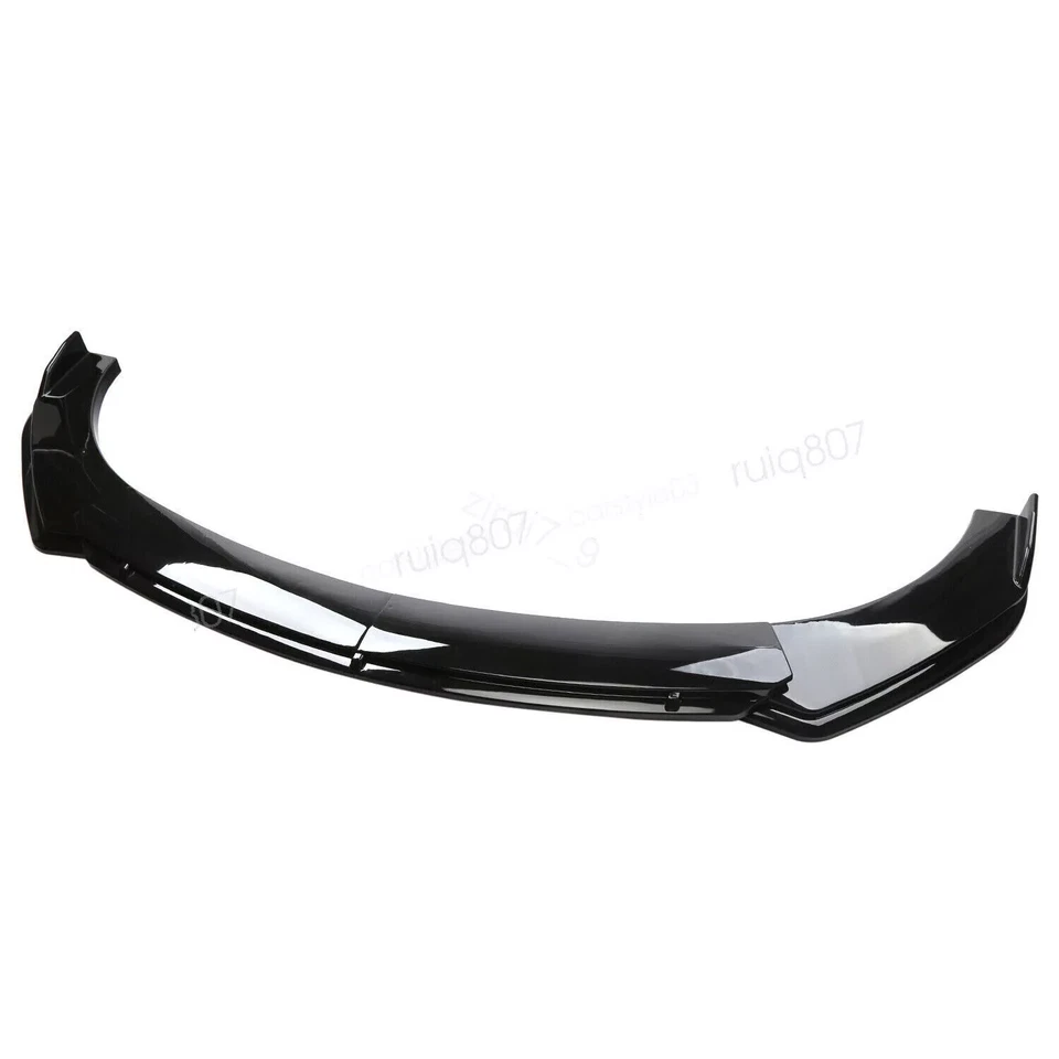 For Subaru WRX STI Car Front Bumper Lip Glossy Body Spoiler Splitter Strut Rods - Imagem 3 de 4