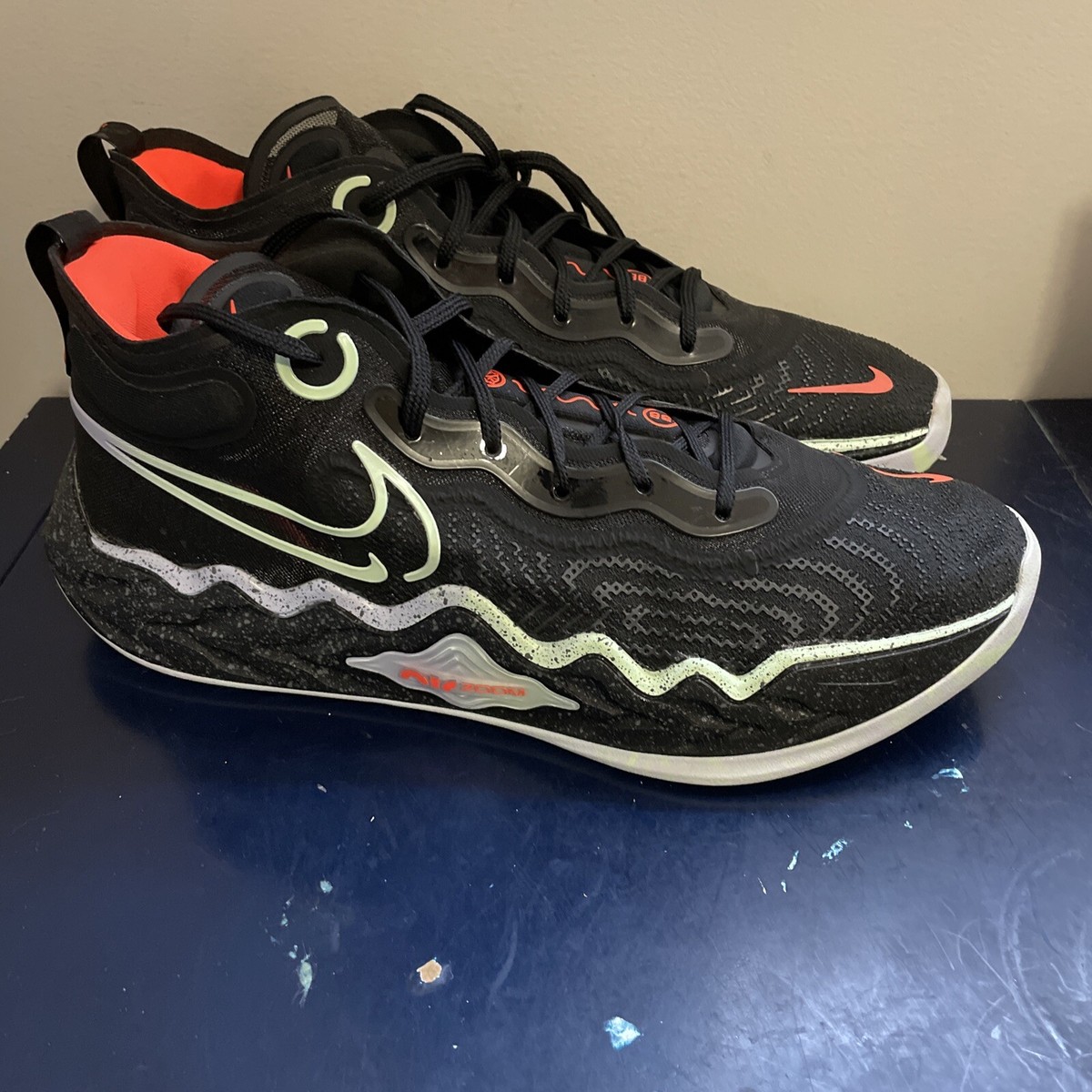 シューズ(男性用) NIKE AIR ZOOM GT RUN Men Size 13 - Nike Air Zoom GT Run Black Ghost 2021 defect no box
