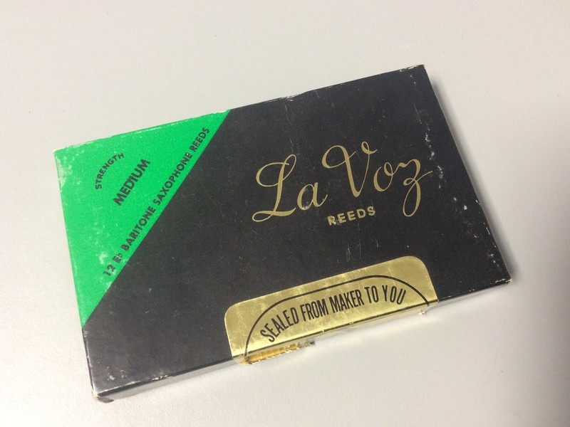 Vintage La Voz Medium Baritone Sax Reed Box (just Box)